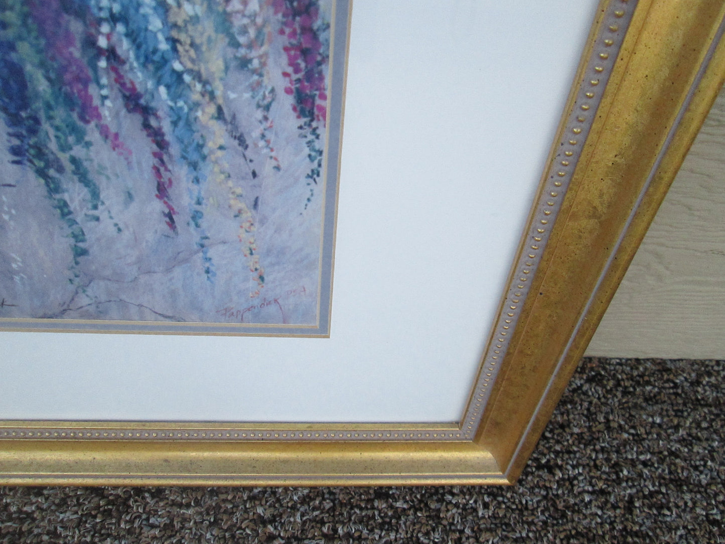 ART 01:     "GARDENS GLORY"   WINDOW BOX PRINT BARBARA PAPPENDICK PENCIL SIGNED