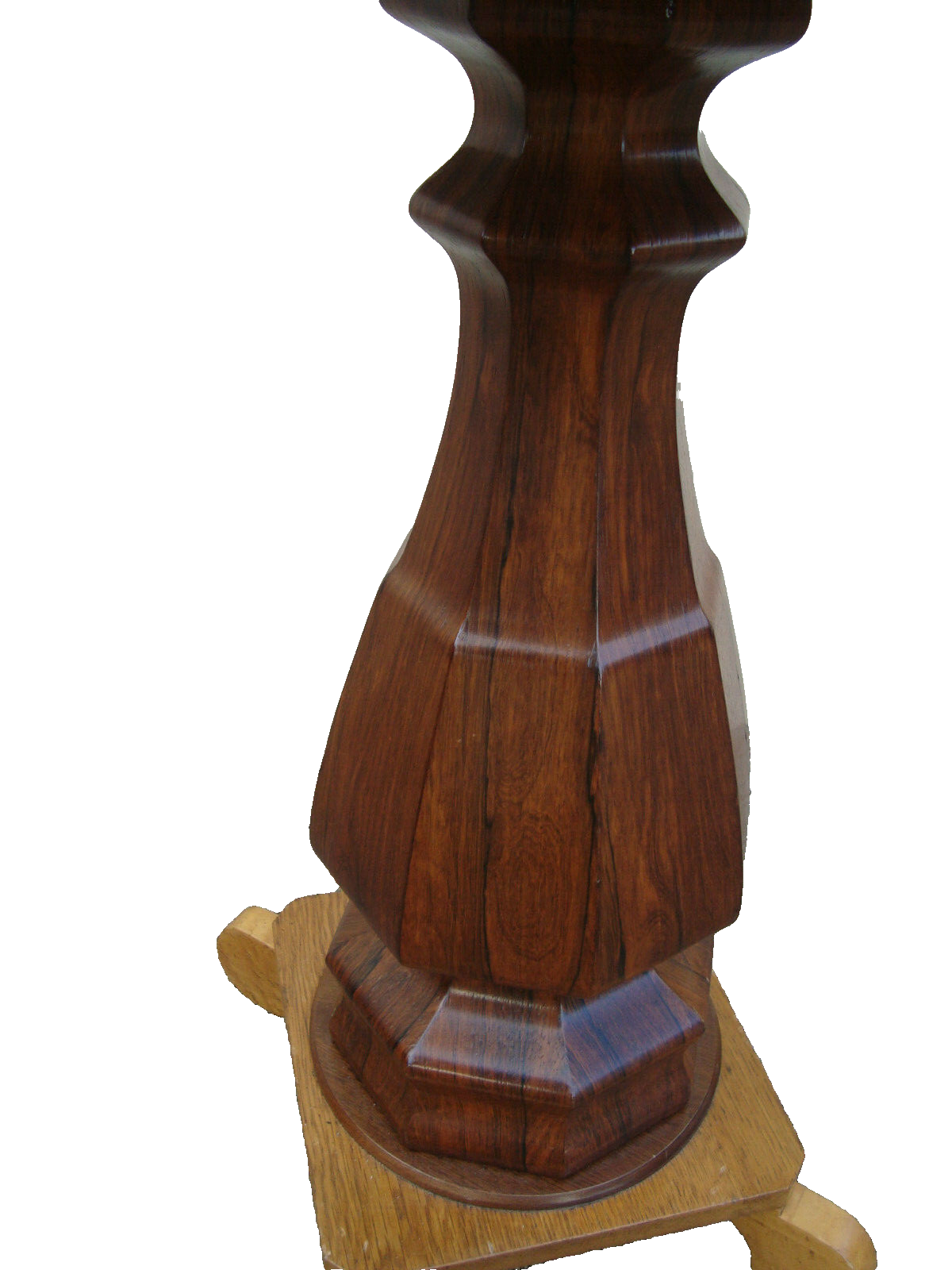 59959 Inlaid Rosewood and Maple Plant Pedestal Table Stand