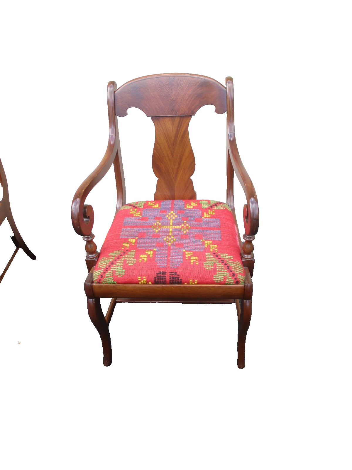 64103  Set 5 Antique Mahogany Dining Chairs Chair s