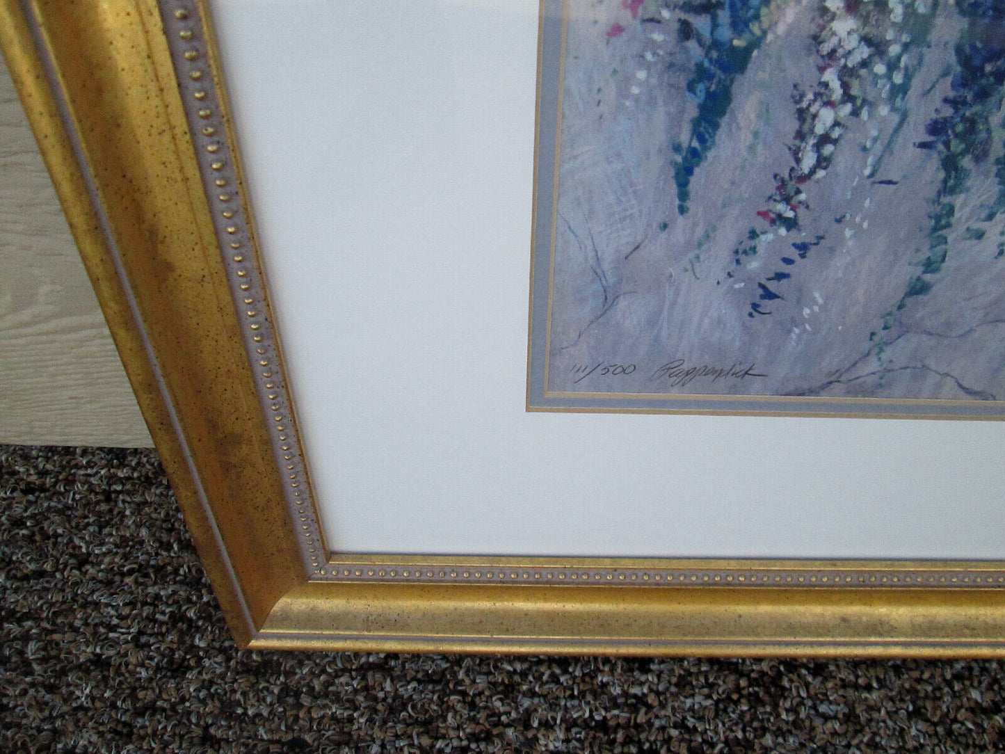 ART 01:     "GARDENS GLORY"   WINDOW BOX PRINT BARBARA PAPPENDICK PENCIL SIGNED