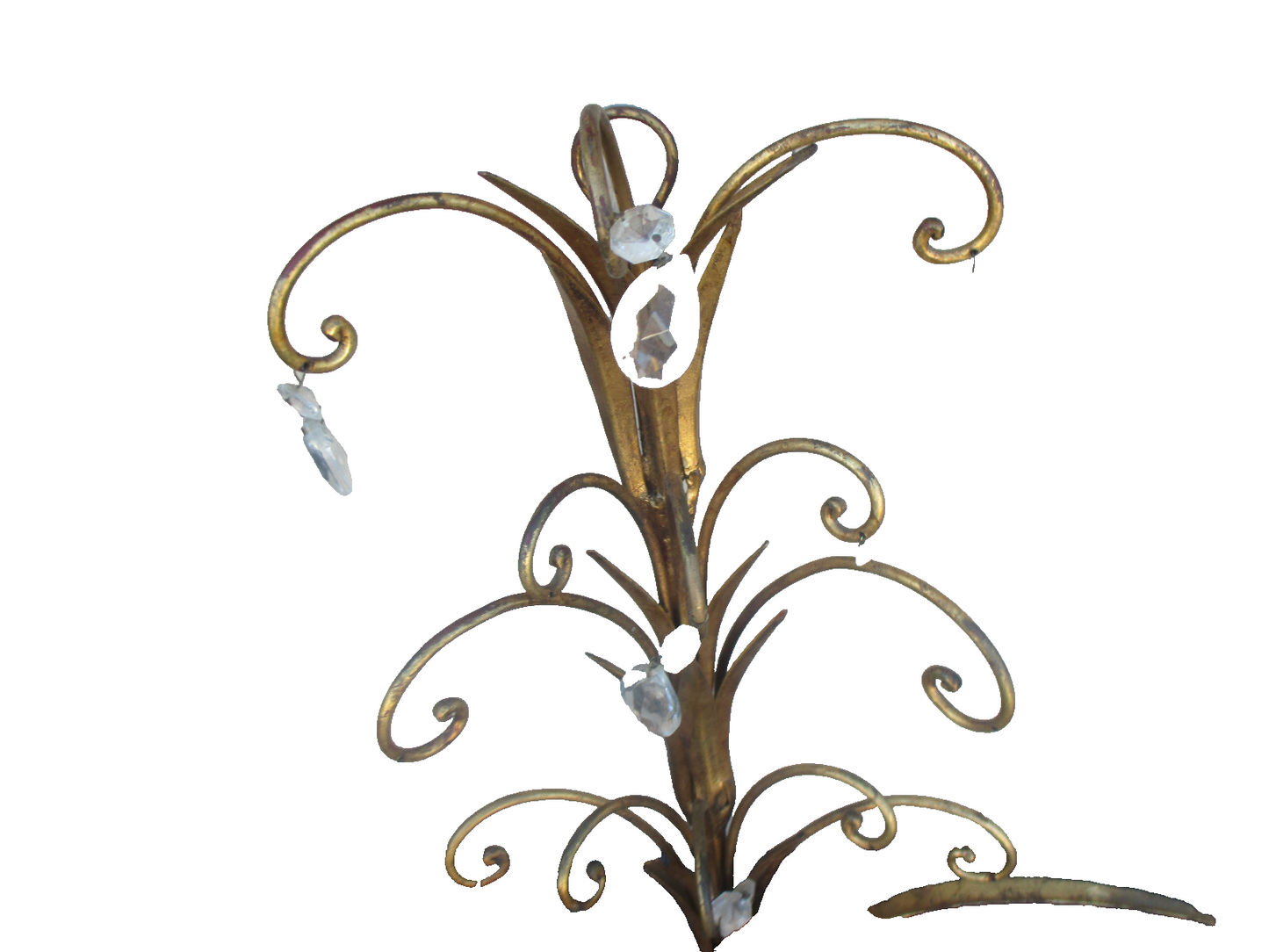 64002   Mid Century Decorator Wall Sconce with Prisms