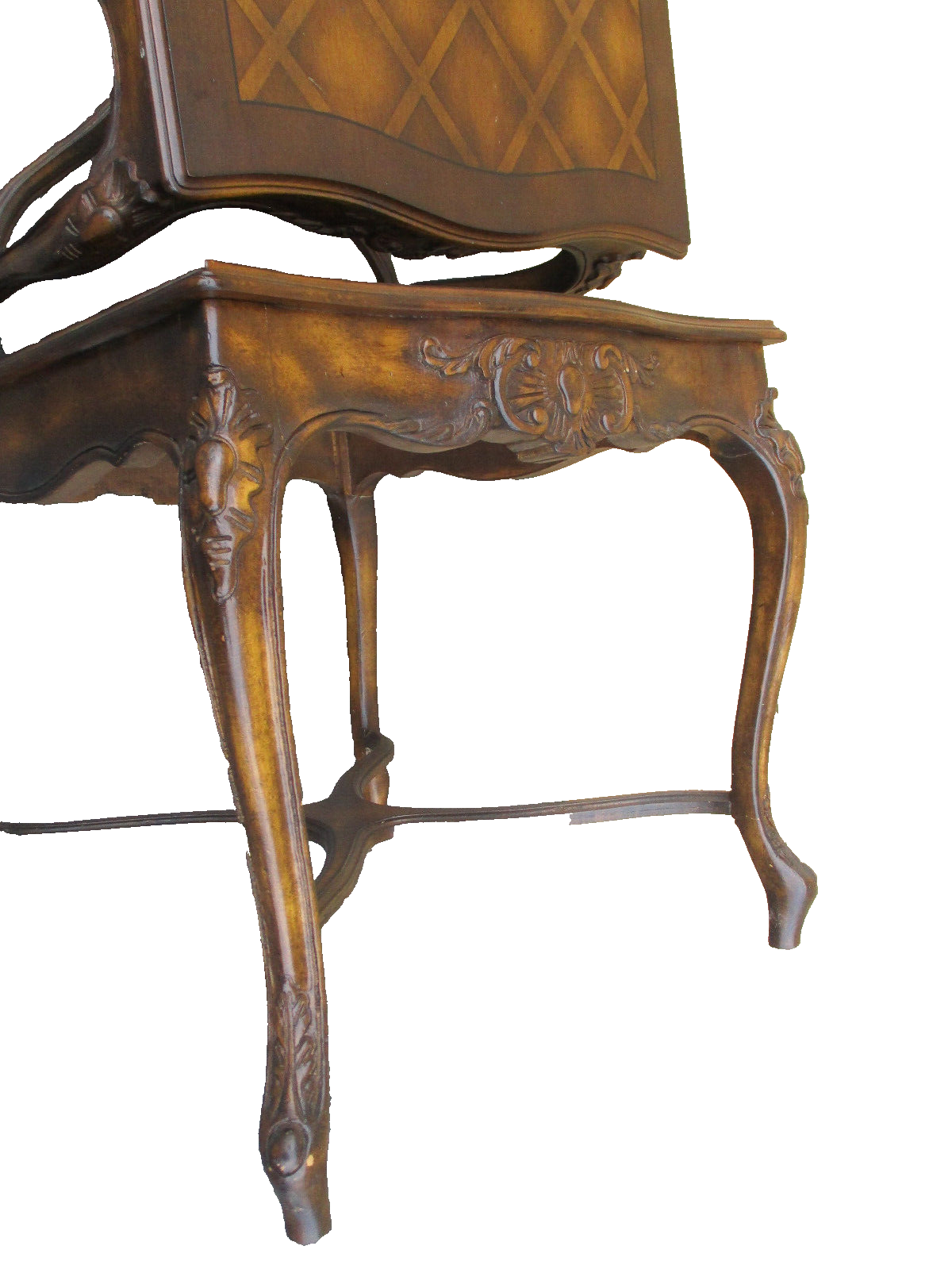 49346  Pair French Country Lamp Table Nightstand s