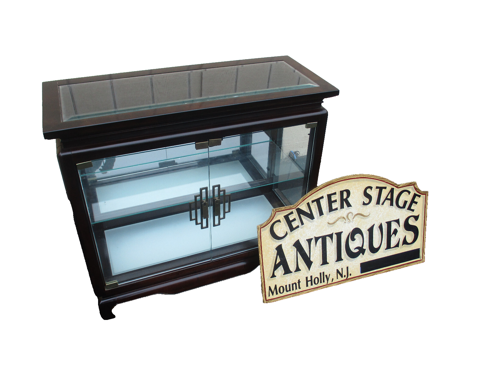 64181   Oriental Credenza Curio with Light PULASKI Furniture