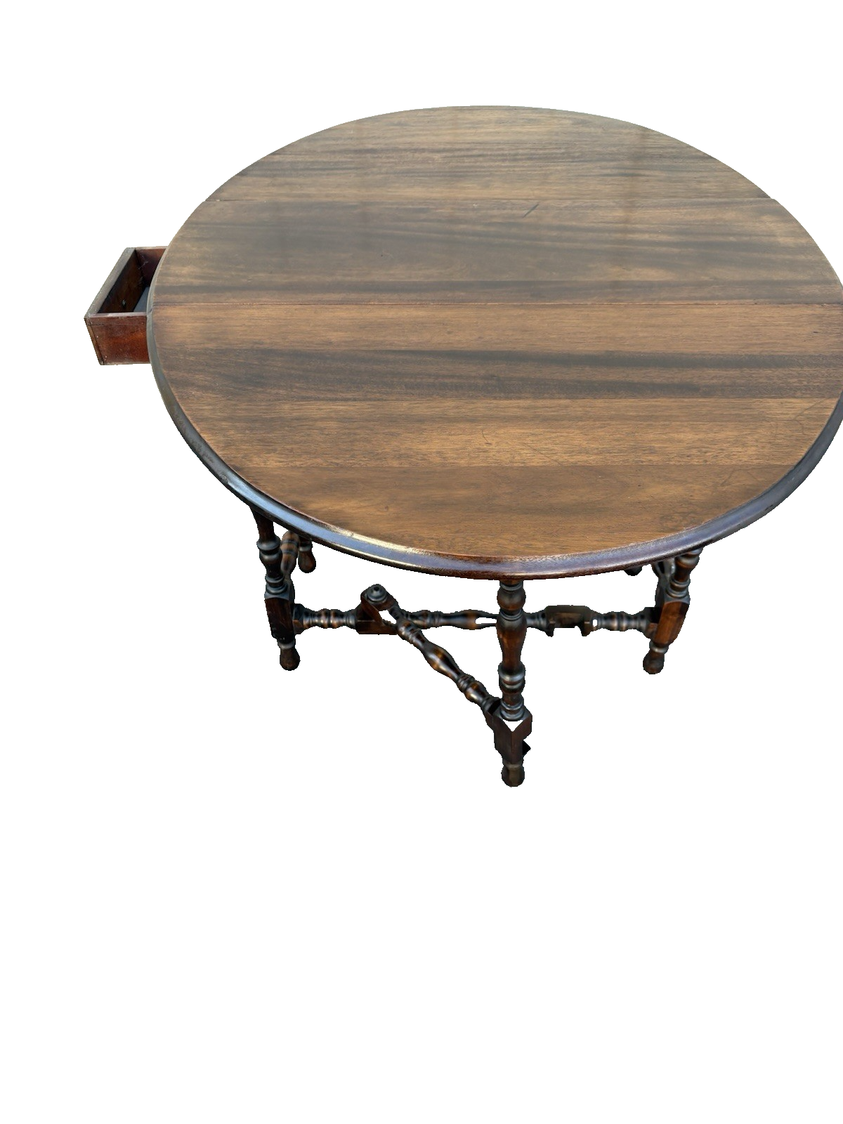 67116 Antique Mahogany Dropleaf Dining Kitchen Table