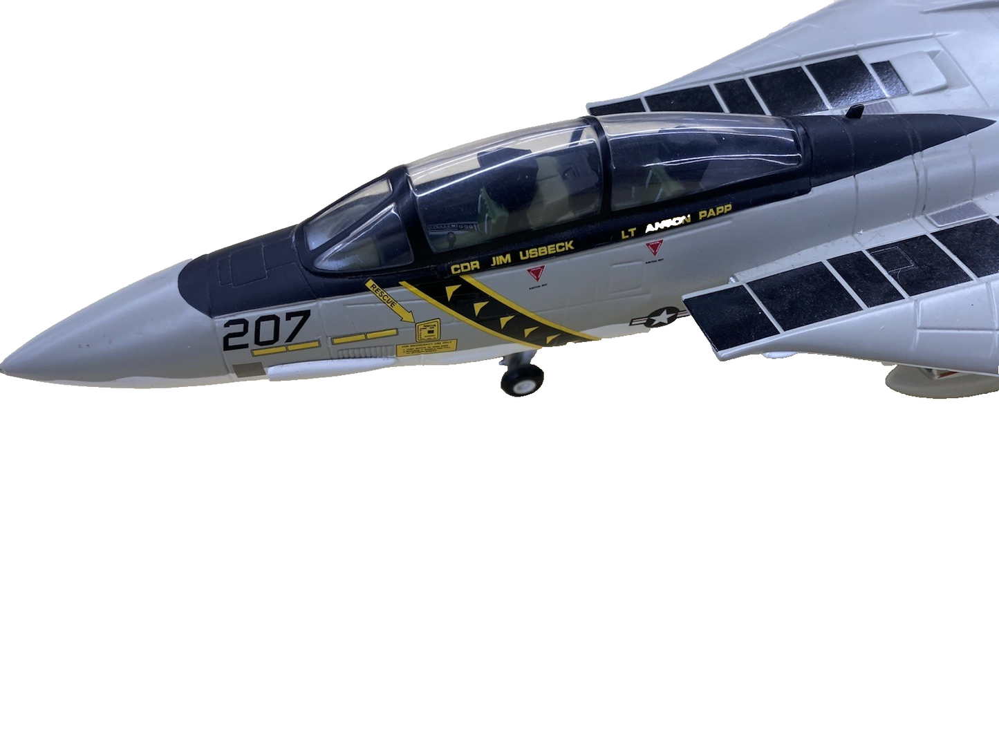 ES 228: Franklin Mint F 14 Tomcat U S Navy Jolly Rodger Airplane Plane