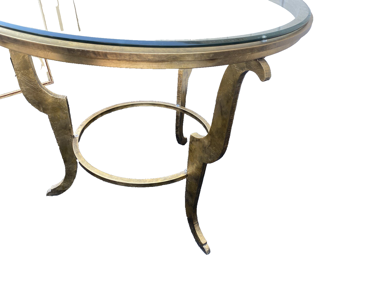 65157 Quality Decorator Glass Top Lamp Table Stand