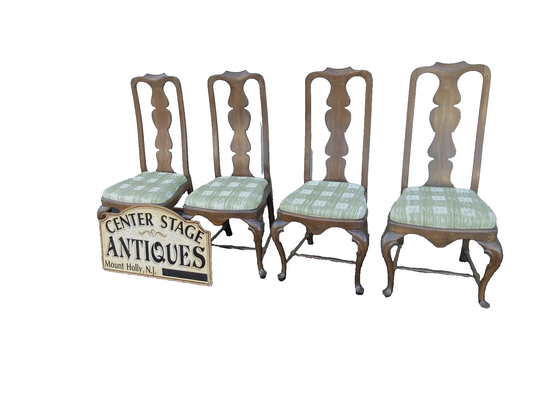 64243  Set of 4 Solid Mahogany  Dining Chairs Chair s