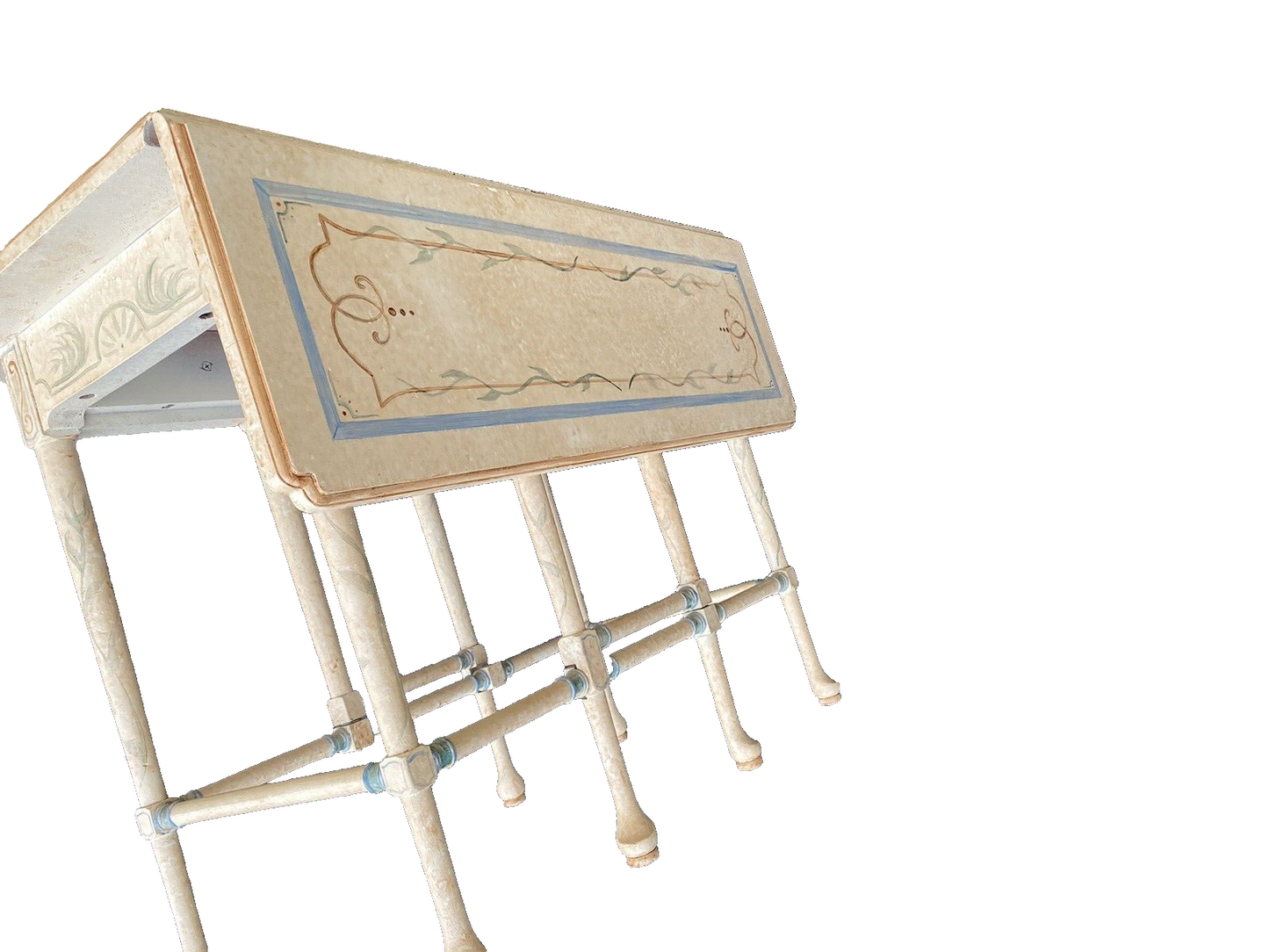 66040 Hand Painted Drop Leaf  Coffee /  End Table Stand