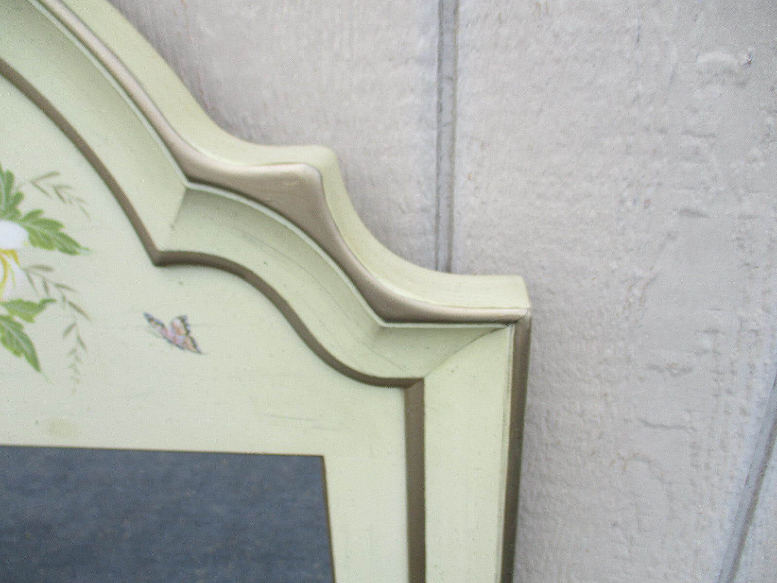 63272 Hand Painted Artist Signed Tall Decorator Mirror  Quality Made