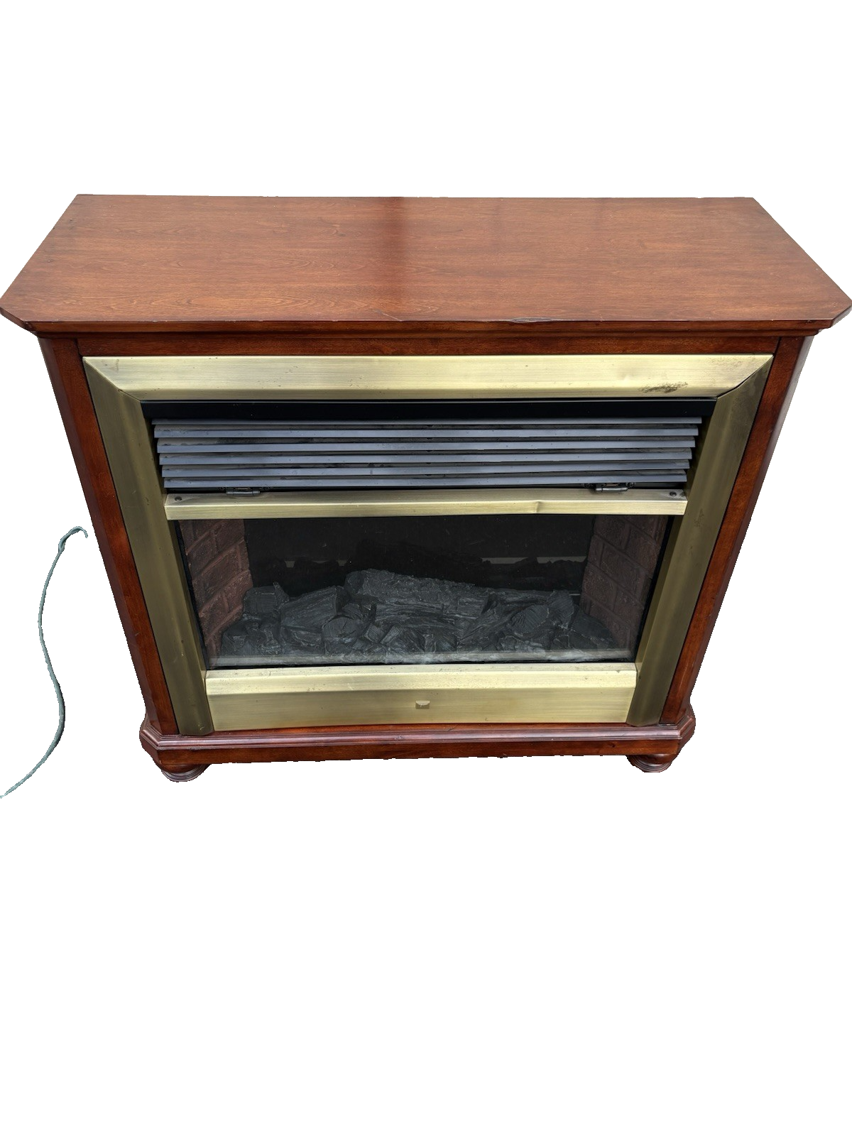 66921 Mahogany WORKING Electric Fireplace Mantle