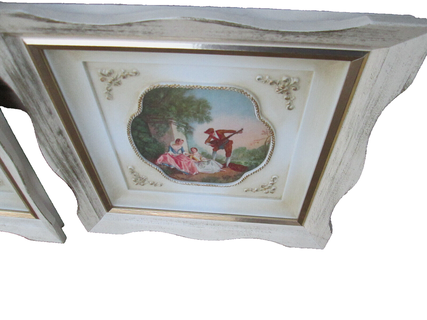 MW :  Pair Mid Century Modern Vintage TURNER Prints In fancy Picture Frames 