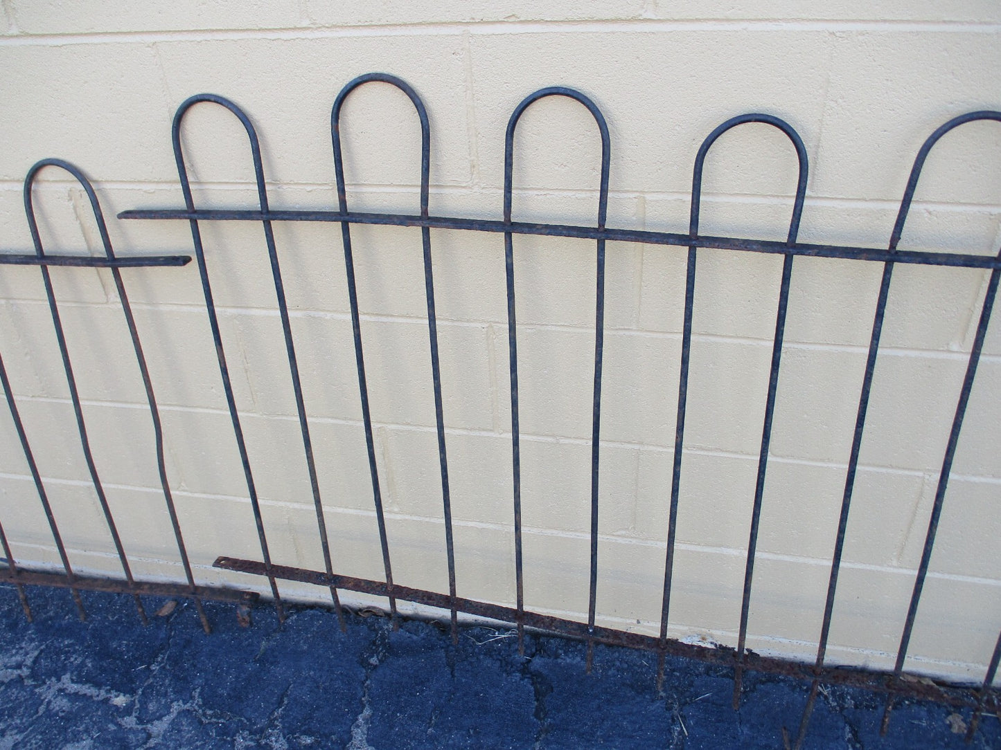 GARDEN 02:  20 feet  x 36" High  Victorian Wrought Iron Fencing Fence 3 sections
