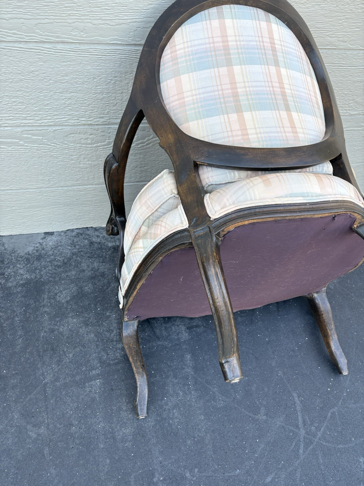 58515  Pair French Country Bergere Armchair Chairs