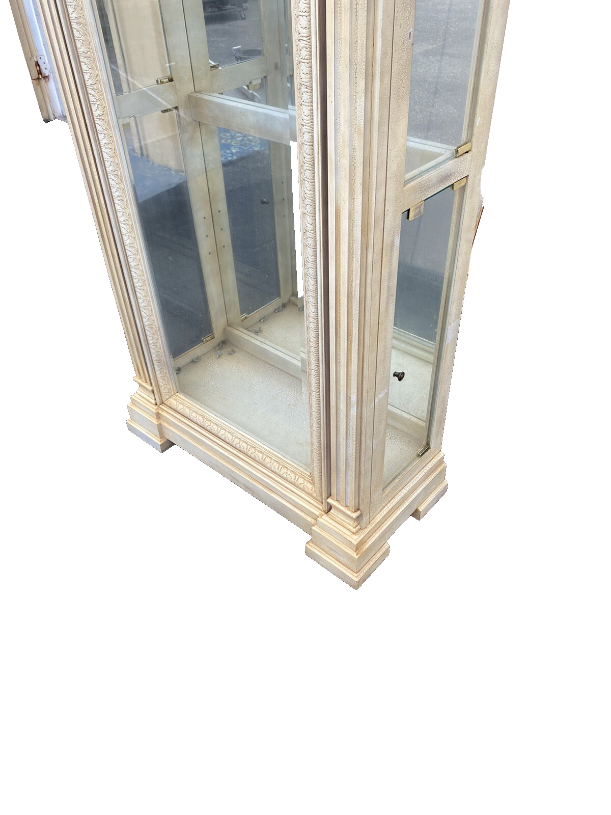 65379  Modern White Curio China Cabinet