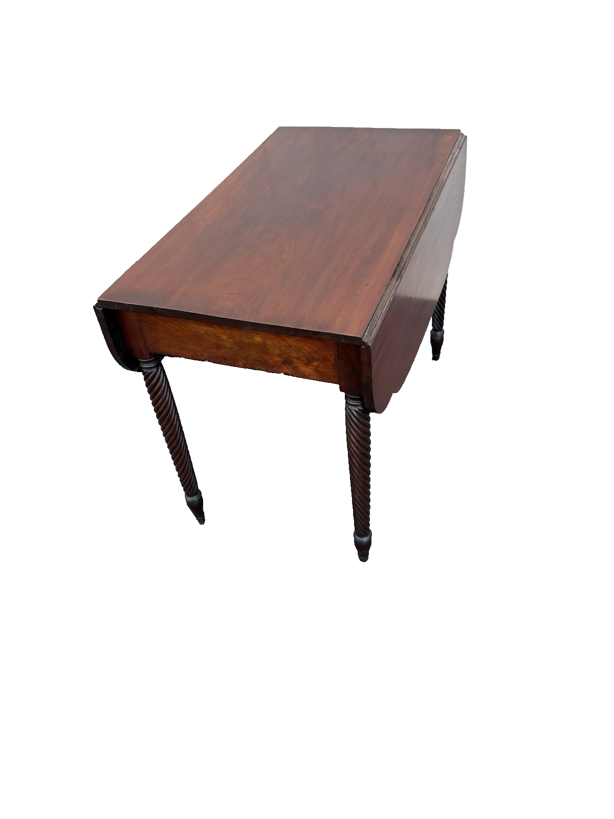 67126 Antique Mahogany Dropleaf Dining Table Hand Made