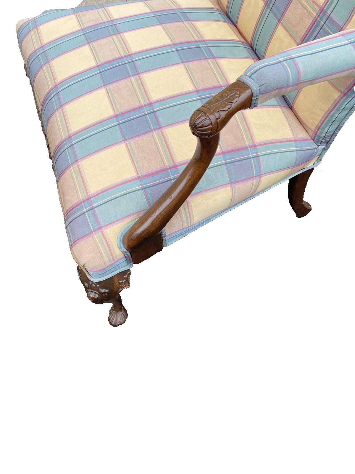 65907 Pair French Country Bergere Armchair Chair