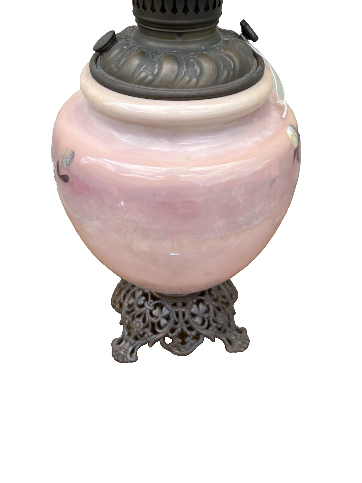 66595   Gone with The Wind Electrified Oil Lamp ARTIST SIGNED