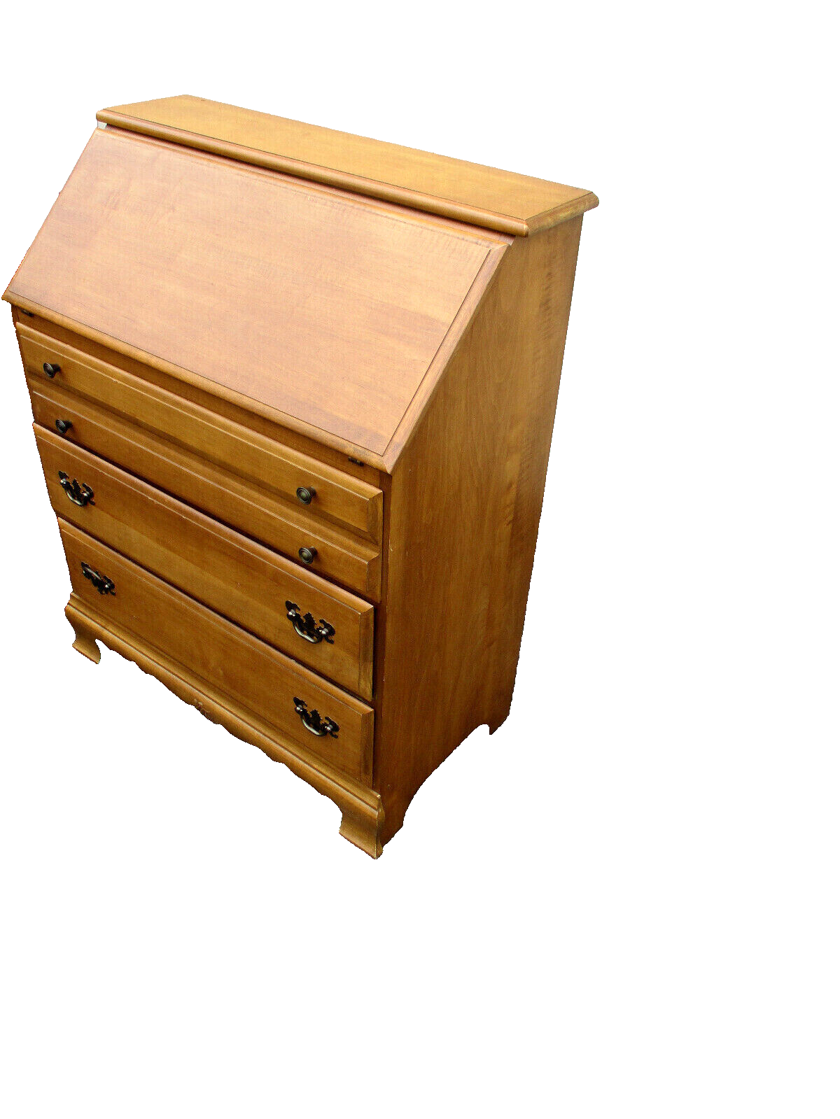 63476  Solid  Maple Slant Front Office Desk