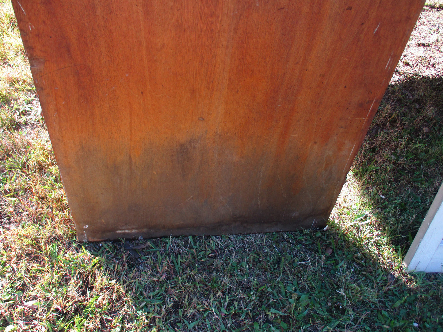 DOOR 04:    Mid Century Wood Door with glass Panel 1960 s   31 1/2W x 78 1/4"H