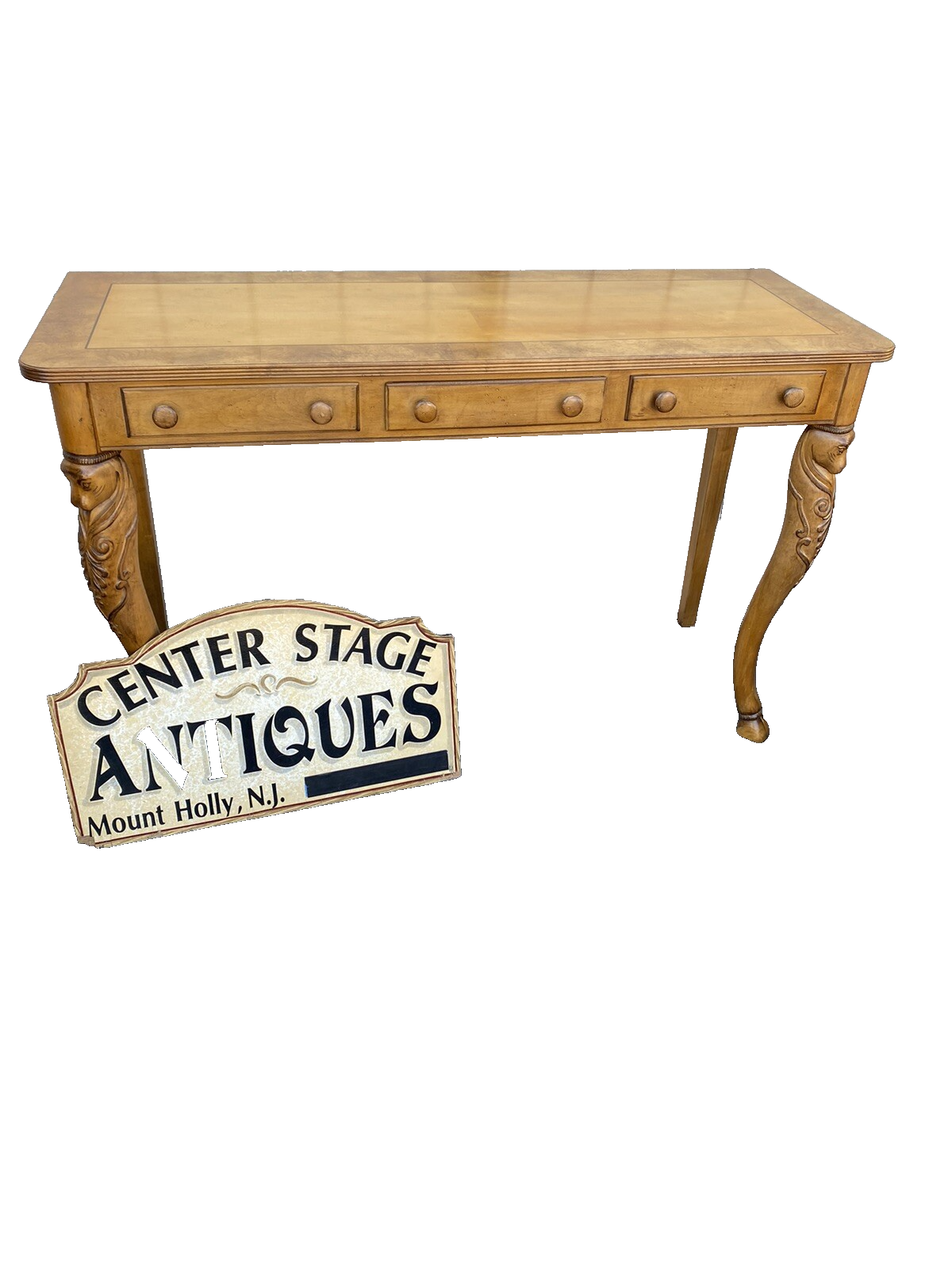 65278 SHERRILL CTH Maple Figural Console Table Stand