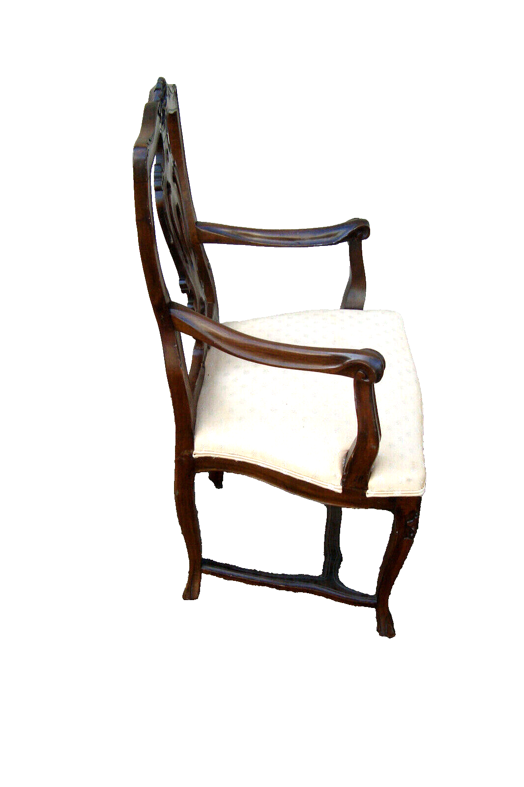 59853  Pair Custom Made French Country Armchairs Dining Chairs