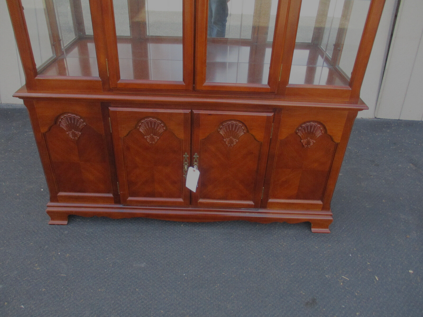 62968  Mahogany 2 pc. Curio China Cabinet