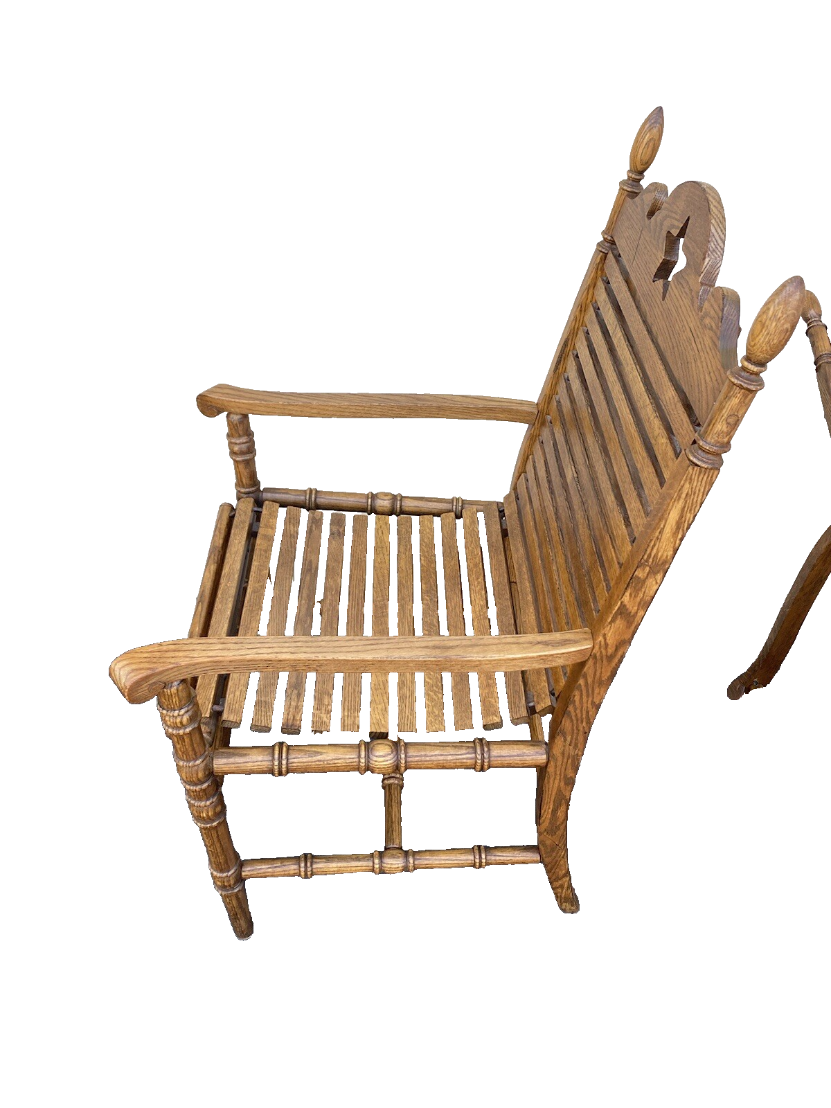 65524 Pair Oak Slate seat Chairs Chair s Armchairs