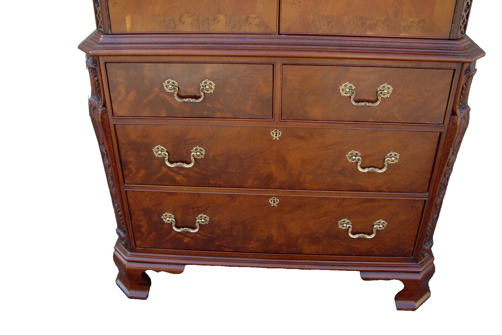 61768   HICKORY CHAIR Wardrobe High Chest Entertainment Cabinet  QUALITY