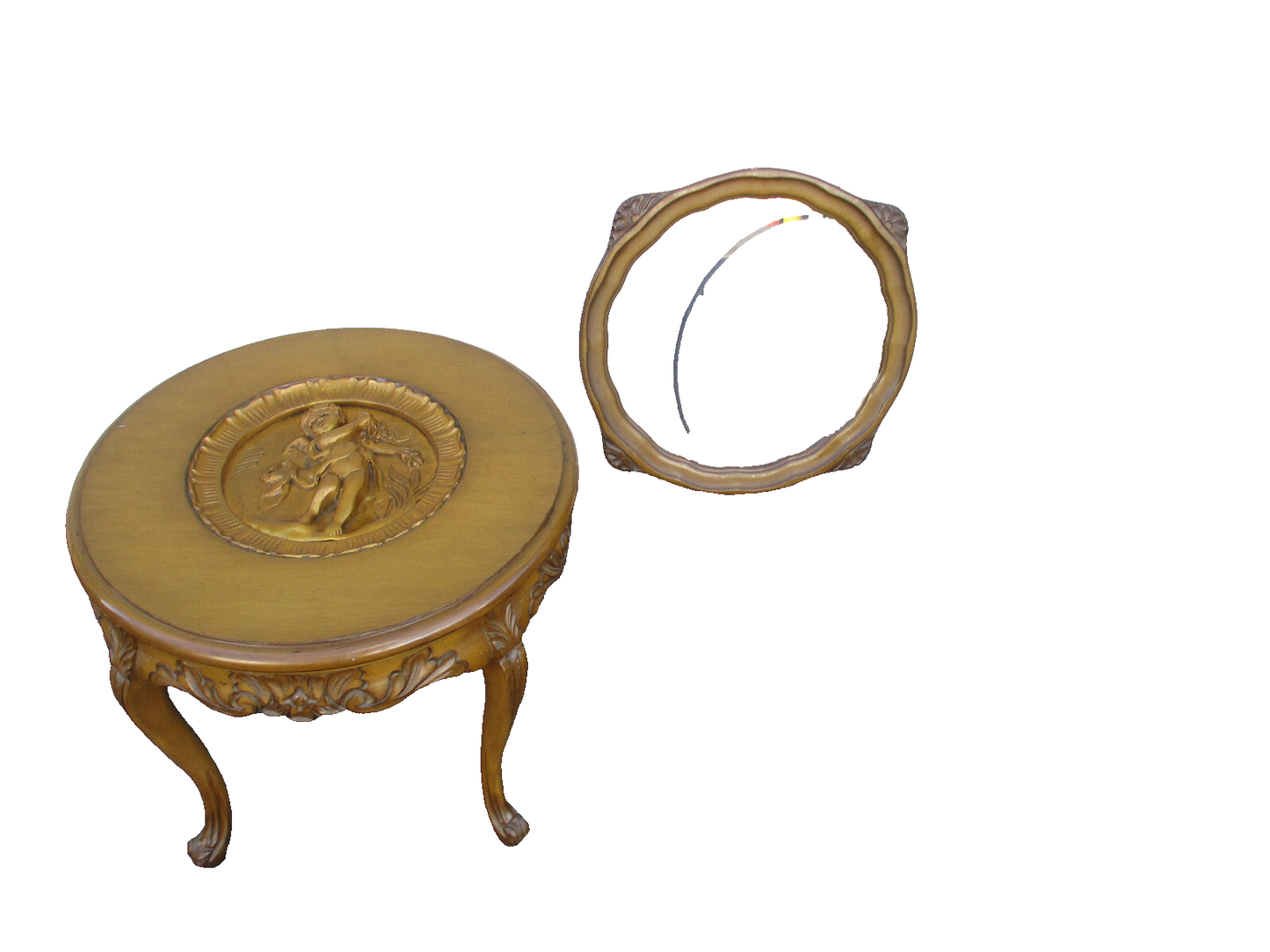 63999 Antique Tray Top Coffee Table Stand