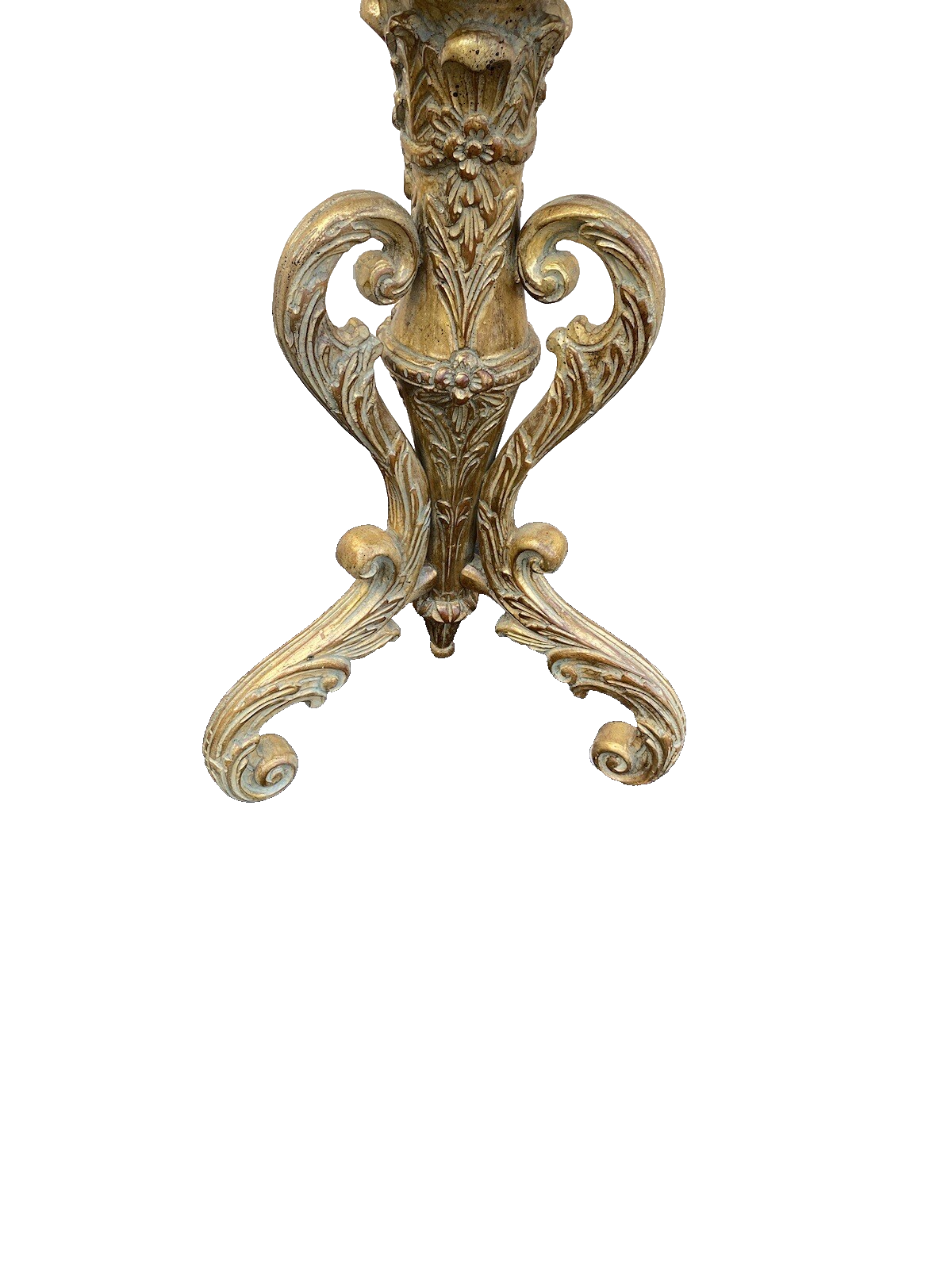 64780 Decorator Hand Painted Lamp Table with Glass Inserts