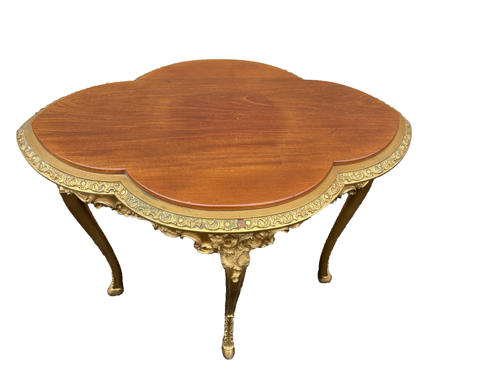 66820   Antique Mahogany Hand Carved Lamp Table Stand