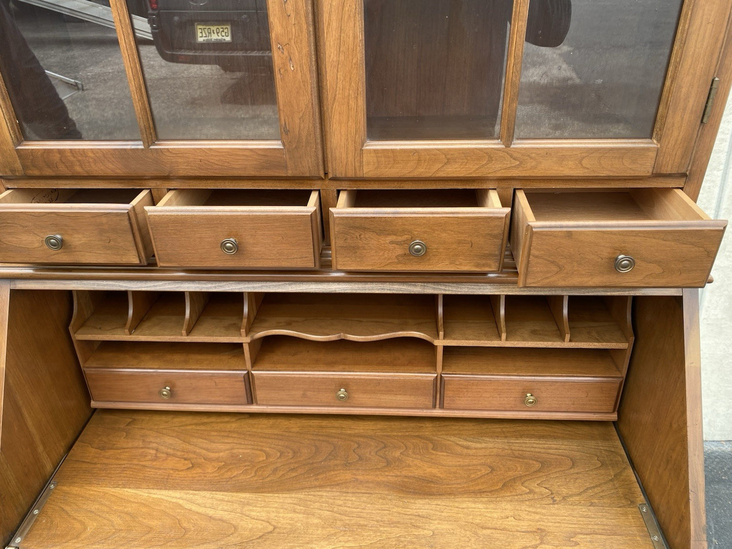 66506 Pennsylvania House Secretary Desk w/ Bookcase top