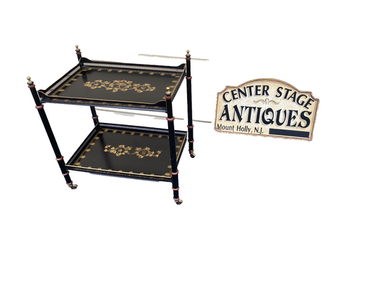 66042 Metal Decorator THE FED ERA LIST Teacart Table Stand On Wheels