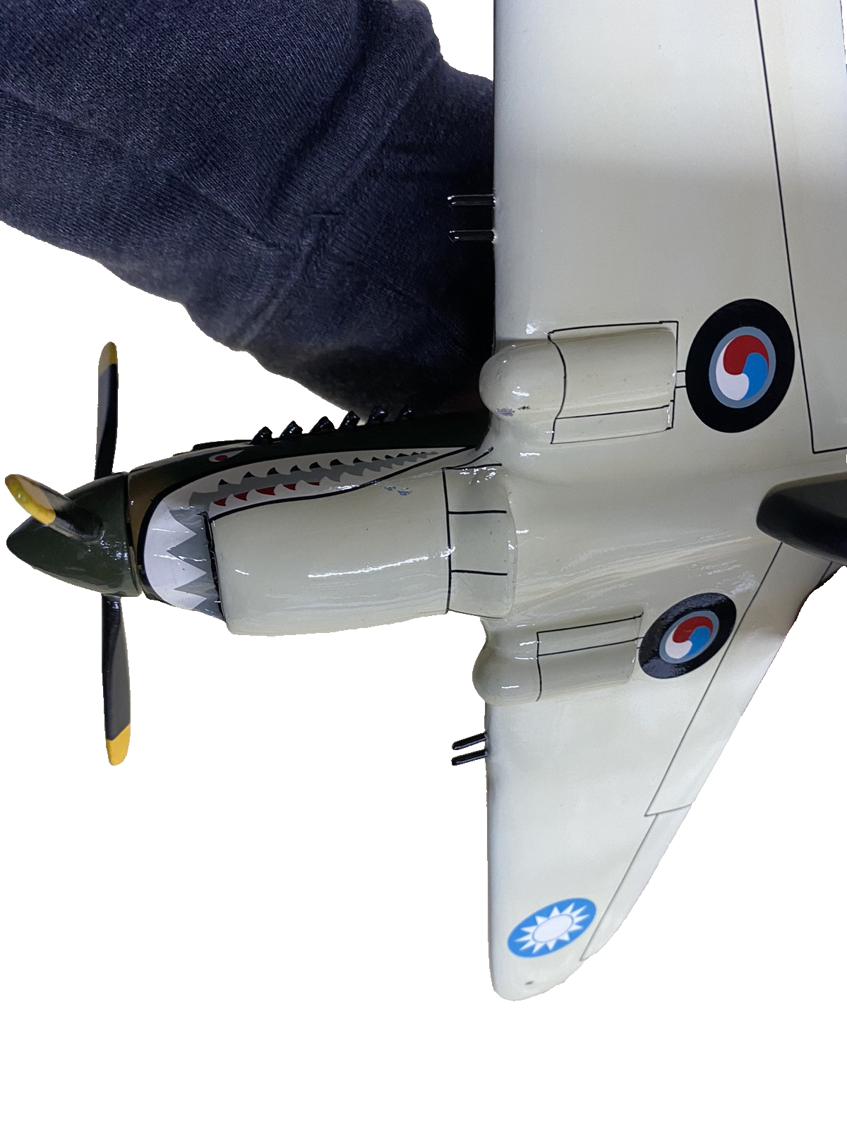 ES 218 DANBURY MINT Curtis P - 40  Tomahawk  Plane Airplane  WING  14" W