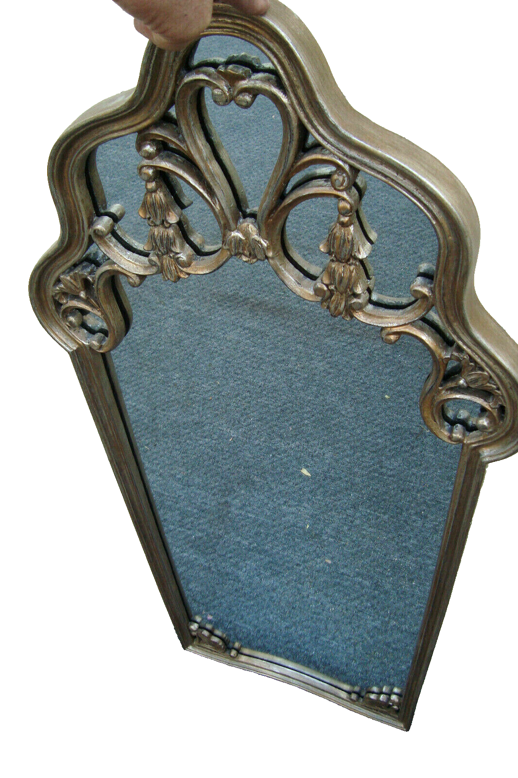 62004 Silver Decorator Mirror in Fancy Picture Frame