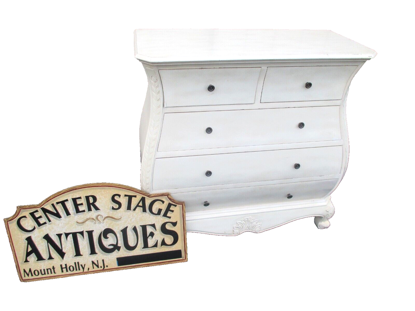 63996 Romantic Shabby High Chest Dresser