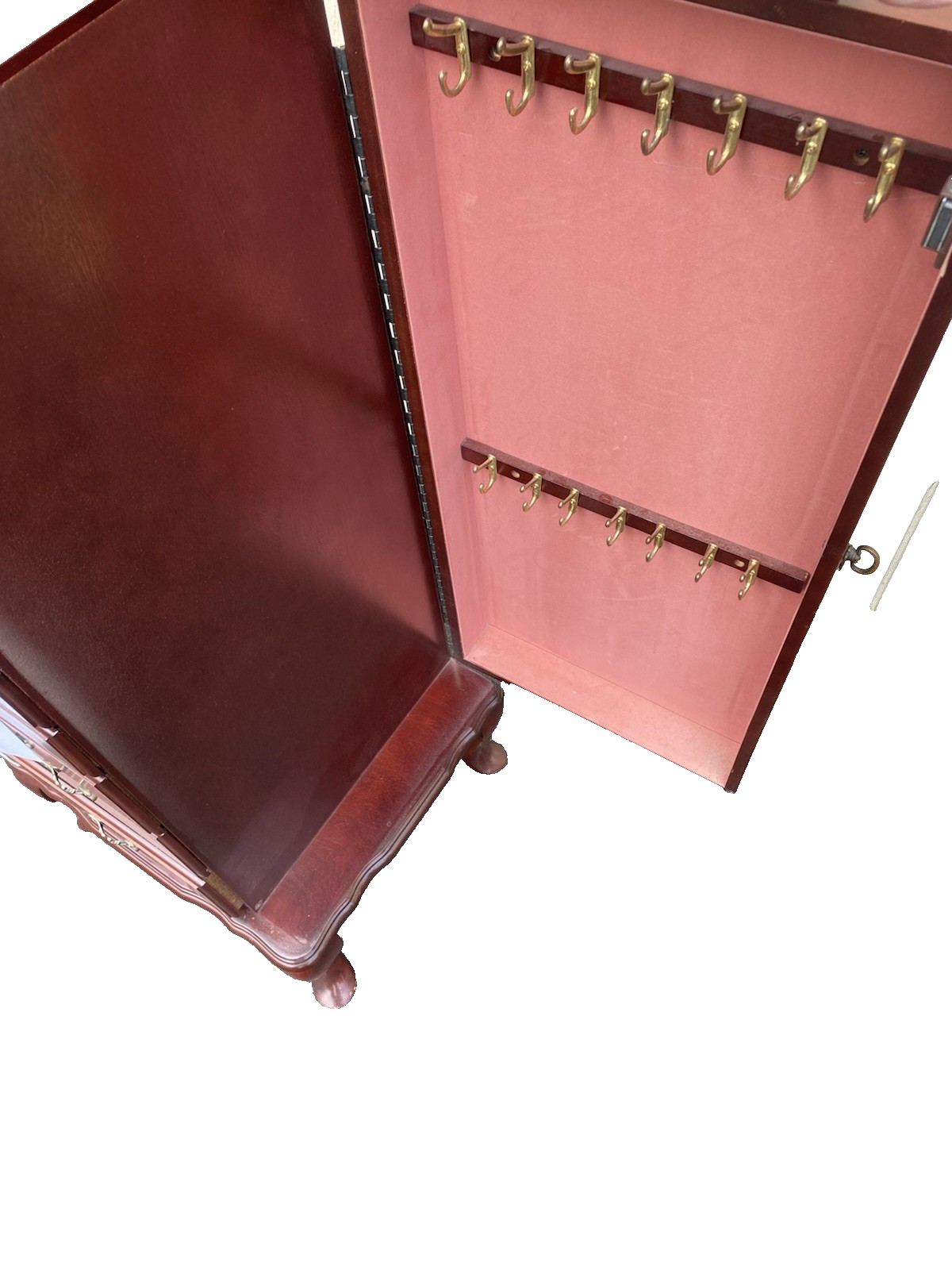 66259 Modern Jewelry Cabinet Display Curio with Mirror