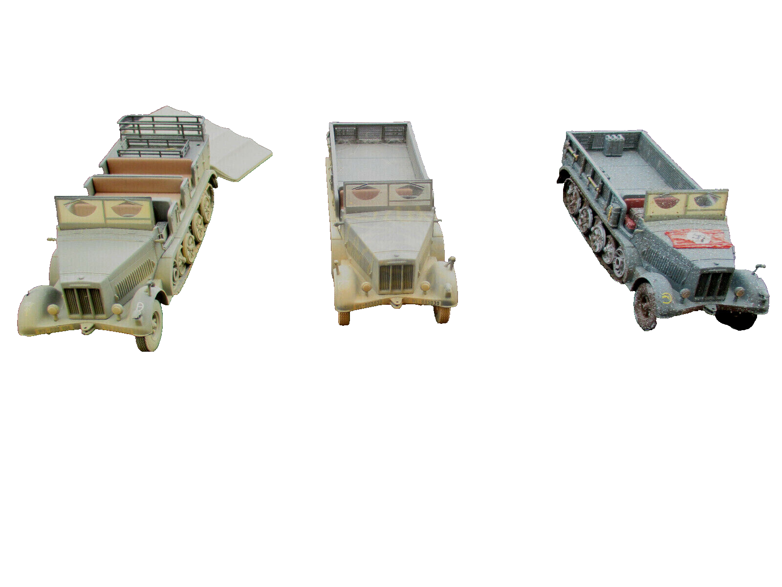 ES57  3 CORGI WWI Legends Krauss-Maffei 8 ton SDKFZ 7 Half Trucks DIECAST METAL 