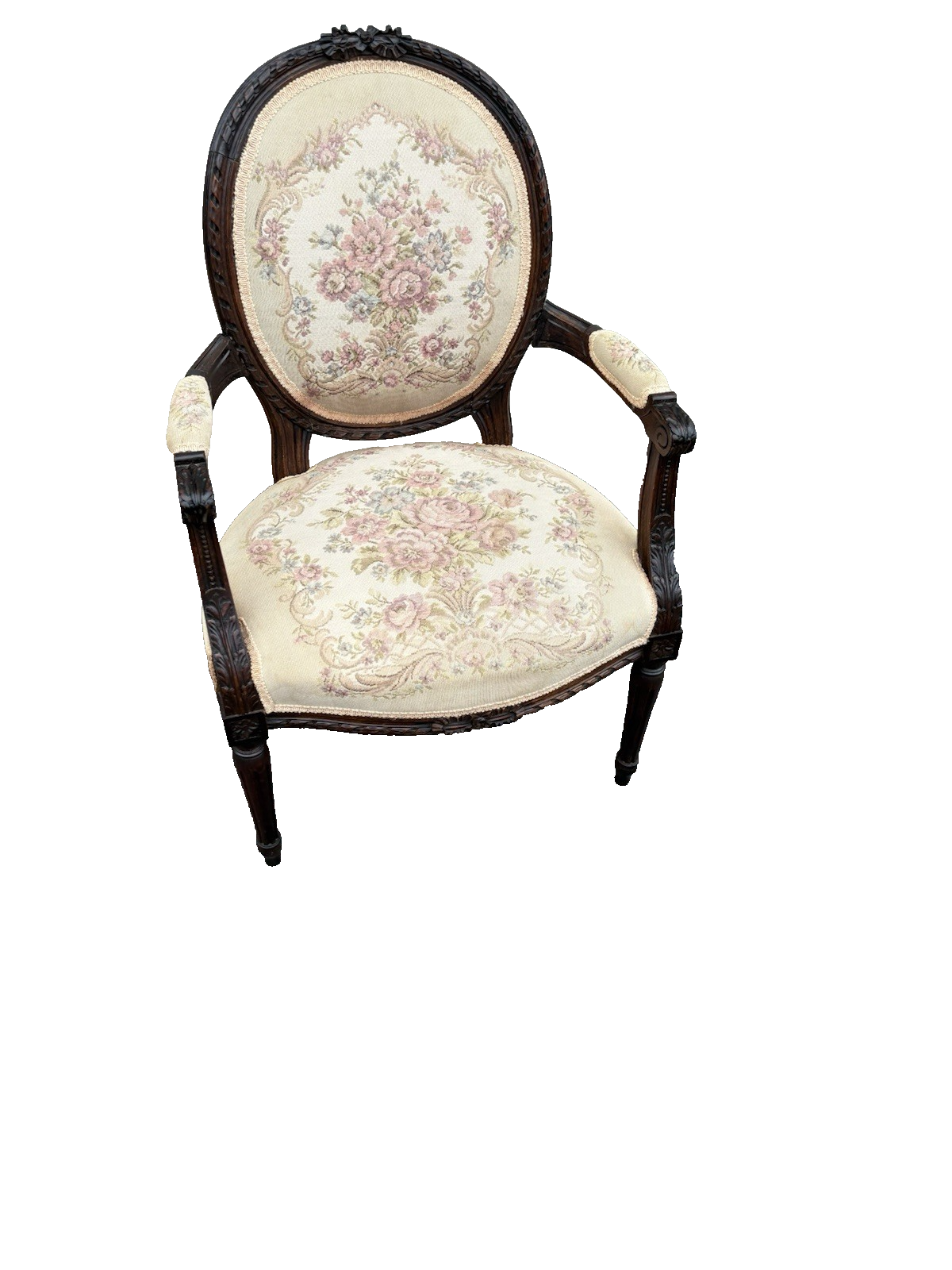 66944 French Country Louis XV Armchair Chair