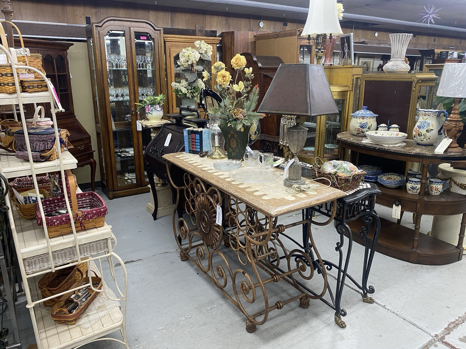 66111  Bronze and Prism Table Lamp