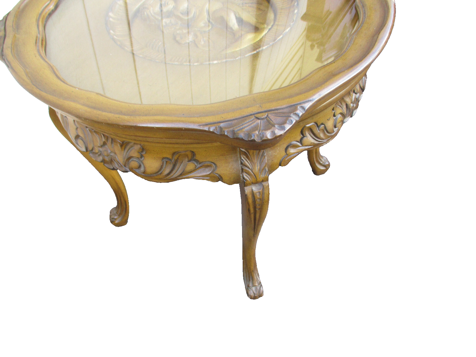63999 Antique Tray Top Coffee Table Stand 