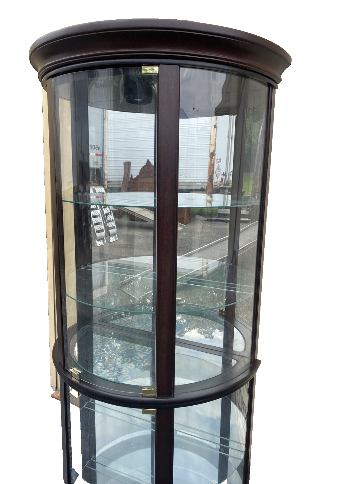 65442 PULASKI Bow Glass Curio China Cabinet