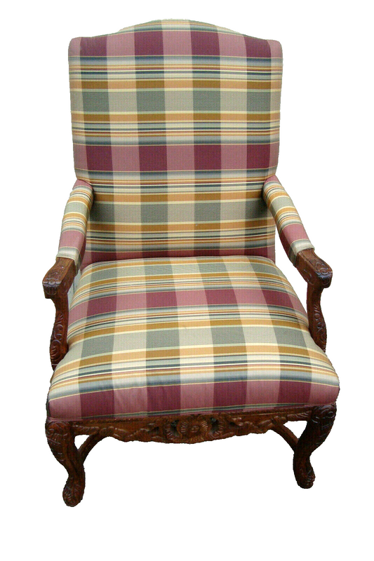 60783 Quality Carved Bergere Armchair Chair
