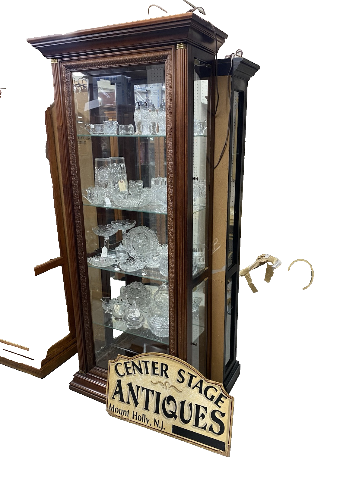 64424 Fancy Mahogany Curio China Cabinet