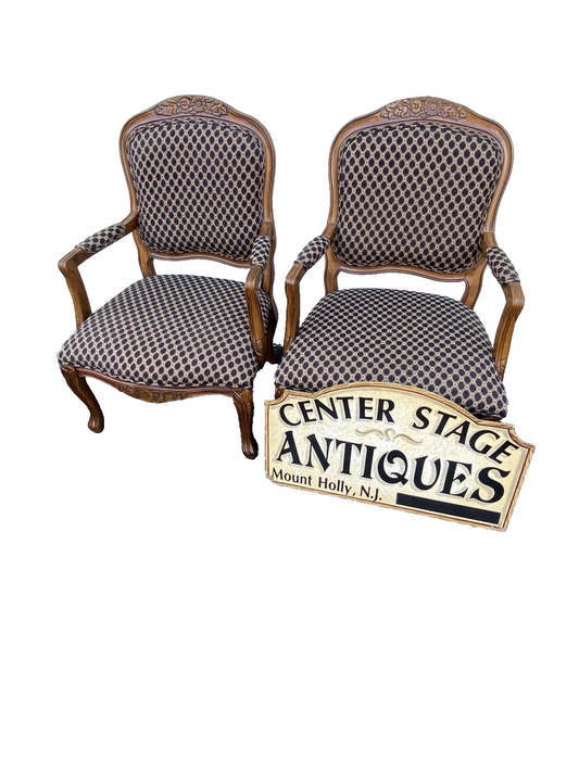 65252 Pair Bergere Armchair Chair