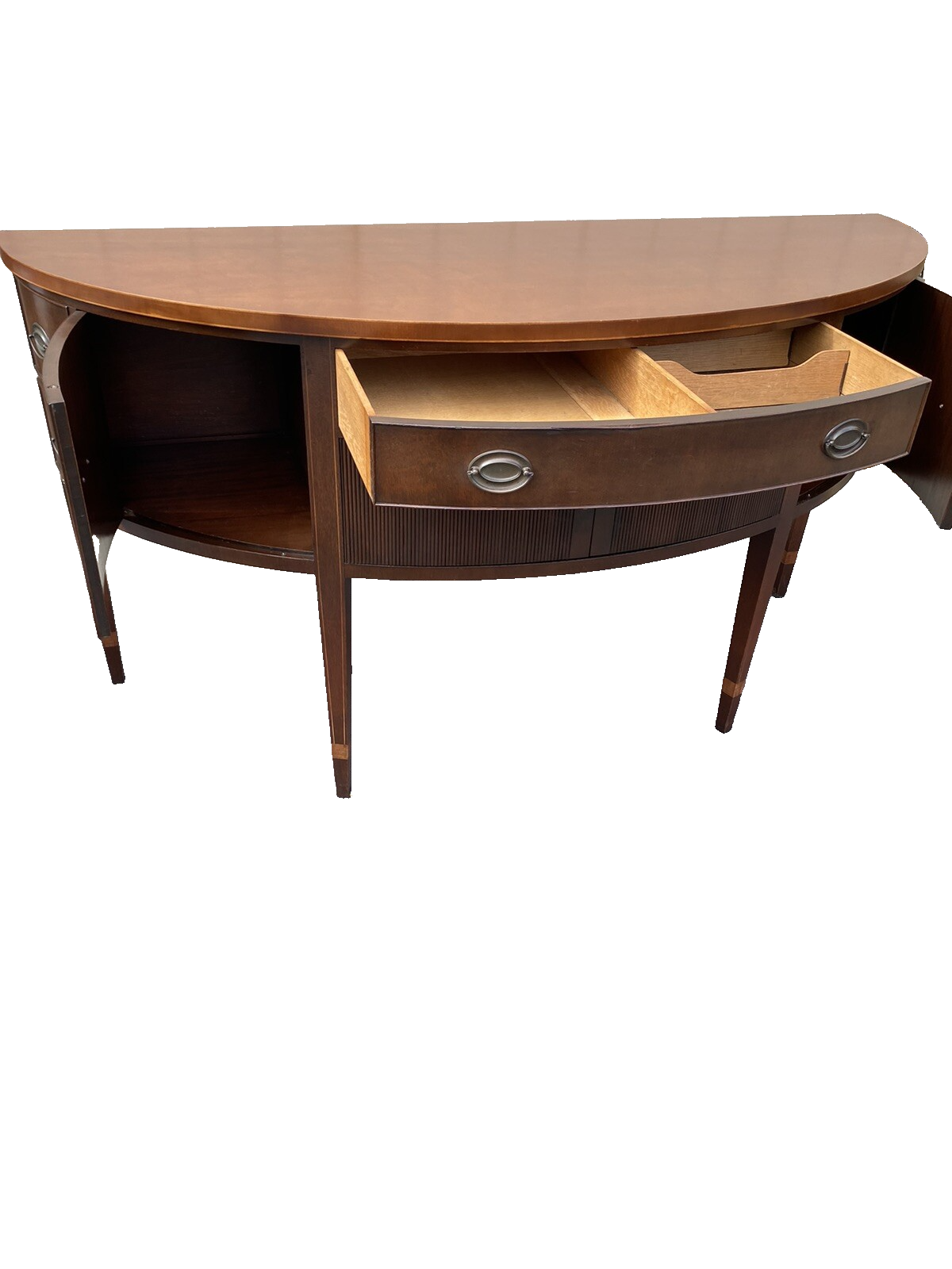 56898 KITTINGER 17685  Large Mahogany Pencil Inlaid Buffet Sideboard Server