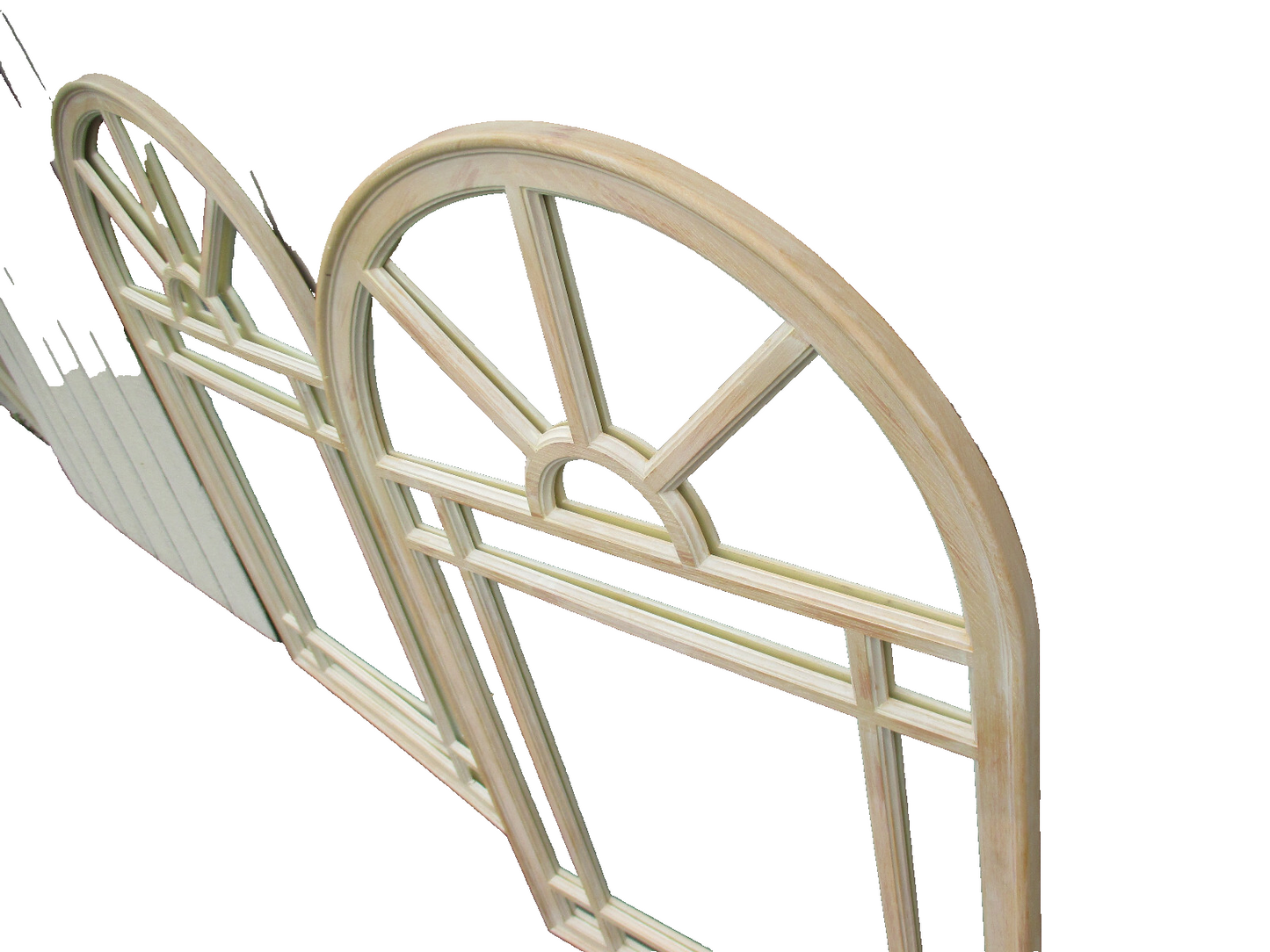 63222 Pair Decorator Modern  White Wash Finish  Mirrors