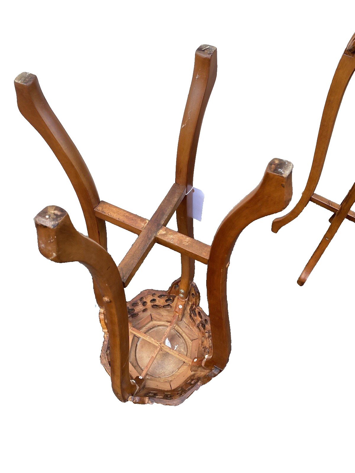 65413 PAIR Oriental Plant Pedastal Stand s Table s