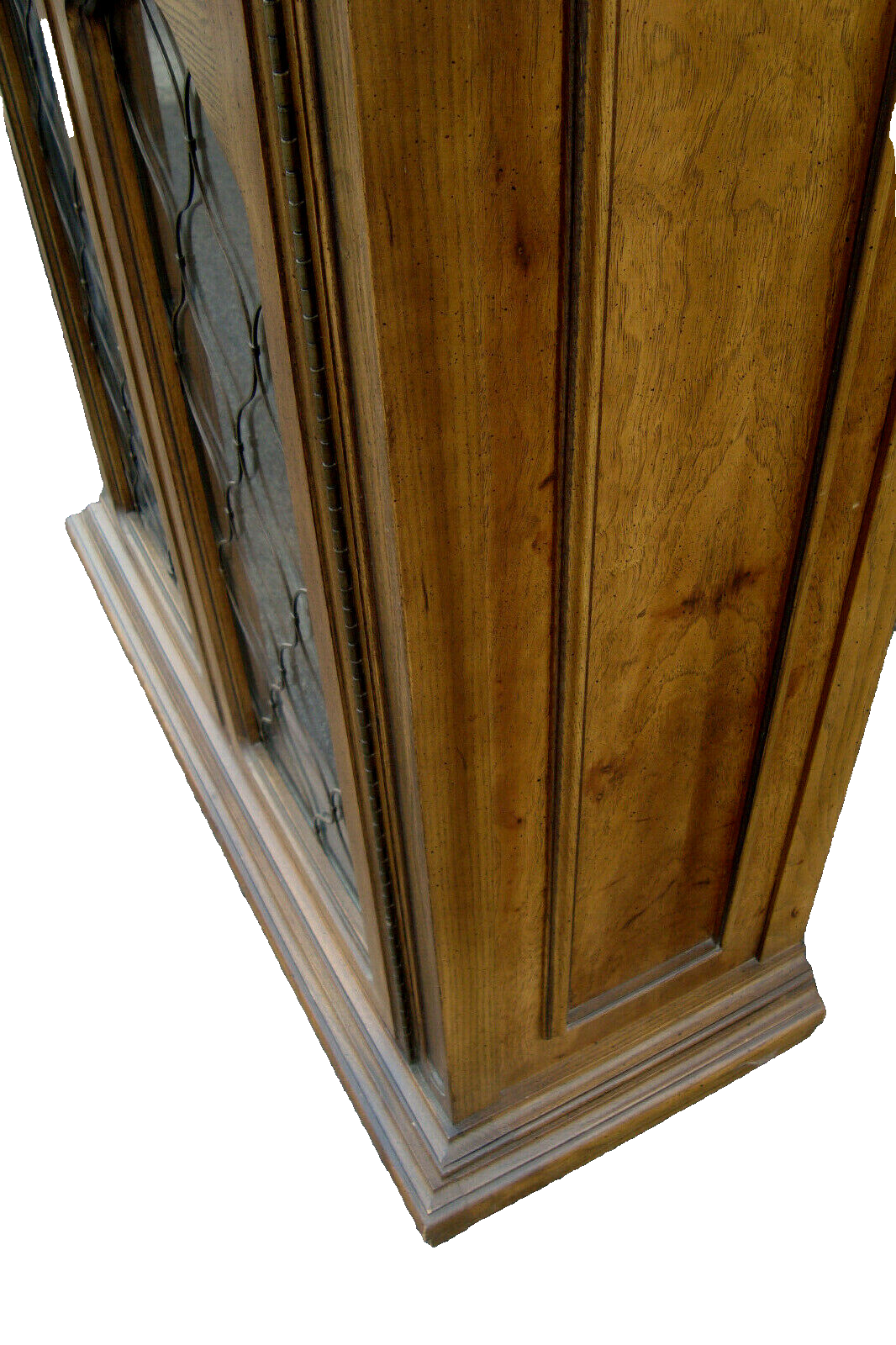 57262   Fancy  Modern Oak Curio China Cabinet with Light