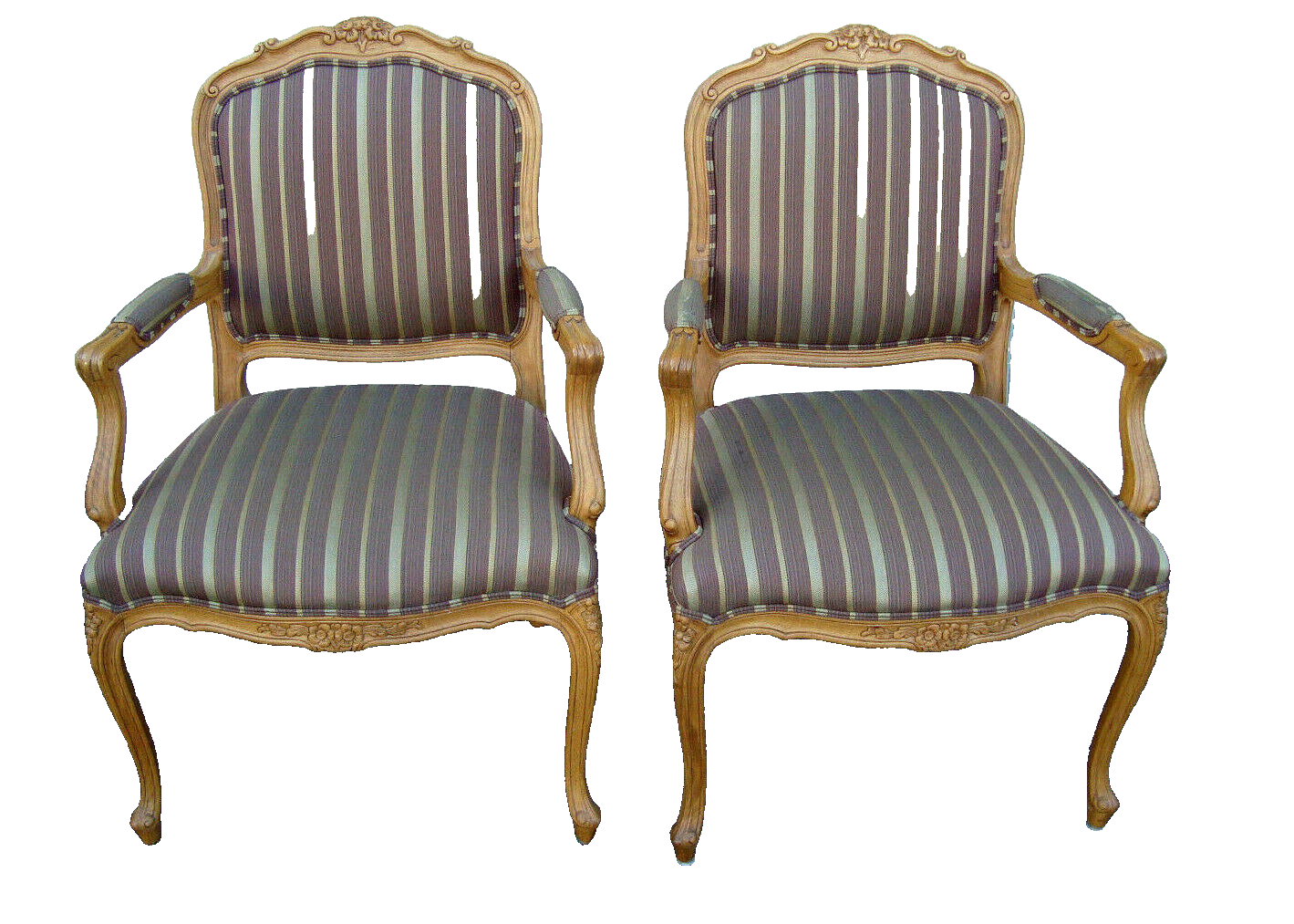 61562 Pair ETHAN ALLEN Bergere Armchair Accent Chair